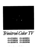 Preview for 70 page of Sony KV-27XBR55 - 27" Ctv Xbr Operating Instructions Manual