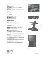 Preview for 4 page of Sony KV-32XBR100 - 32" Trinitron Xbr2 Color Television Specifications