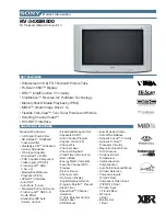 Sony KV-34XBR800 Brochure preview