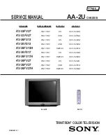 Sony KV-36FV27 - 36" Trinitron Wega Service Manual preview