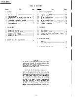 Preview for 2 page of Sony KV-4SV1 Service Manual