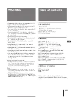 Preview for 5 page of Sony KV-E29MN11 Operating Instructions Manual