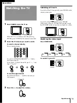 Preview for 11 page of Sony KV-F25 Operating Instructions Manual