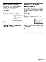 Preview for 19 page of Sony KV-F25 Operating Instructions Manual