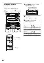 Preview for 16 page of Sony LBT-G2500 - Lbt Electronics Operating Instruction