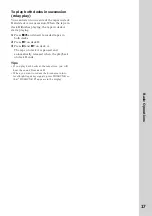 Preview for 17 page of Sony LBT-G2500 - Lbt Electronics Operating Instruction