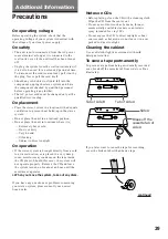 Preview for 29 page of Sony LBT-G2500 - Lbt Electronics Operating Instruction