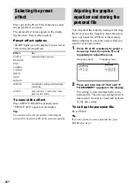 Preview for 22 page of Sony LBT-ZX8 - Mini Hi-fi Component System Operating Instructions Manual