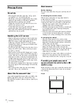 Preview for 4 page of Sony LMD-152C Operating Instructions Manual