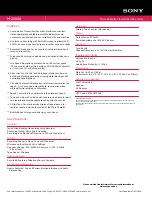 Preview for 2 page of Sony M-2000A Marketing Specifications