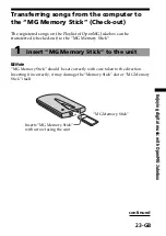 Preview for 23 page of Sony MagicGate MSGC-US10 Operating Instructions Manual