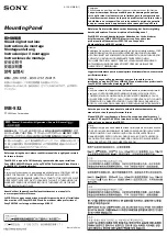 Sony MB-532 Mounting Instructions preview