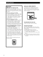 Preview for 6 page of Sony MCE-CX80K Operating Instructions Manual