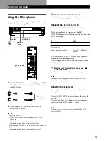 Preview for 9 page of Sony MCE-CX80K Operating Instructions Manual