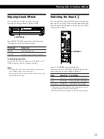 Preview for 23 page of Sony MCE-CX80K Operating Instructions Manual