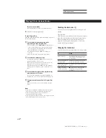 Preview for 25 page of Sony MCE-F500 Operating Instructions Manual