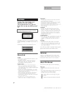 Preview for 4 page of Sony MCE-K700 Operating Instructions Manual