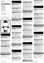 Sony MDR-G73SP Operating Instructions preview