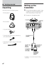 Preview for 4 page of Sony MDR-RF415RK Operating Instructions Manual