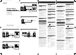 Sony MDR SRS-Z1000 Operating Instructions preview