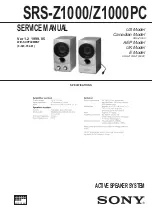 Preview for 1 page of Sony MDR SRS-Z1000 Service Manual