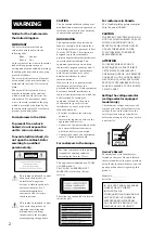 Preview for 2 page of Sony MDS-E10 Operating Instructions Manual