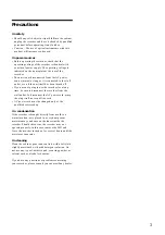 Preview for 3 page of Sony MDS-E10 Operating Instructions Manual