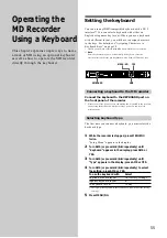 Preview for 55 page of Sony MDS-E10 Operating Instructions Manual