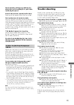 Preview for 61 page of Sony MDS-E10 Operating Instructions Manual