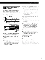 Preview for 37 page of Sony MDS-JA555ES - Md Player Operating Instructions Manual