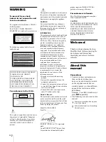 Preview for 2 page of Sony MDS-JB940 Operating Instructions Manual