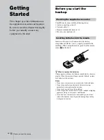 Preview for 10 page of Sony MDS-JB940 Operating Instructions Manual