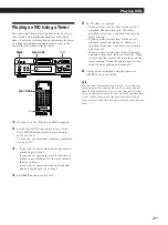 Preview for 23 page of Sony MDS-S39 Operating Instructions Manual