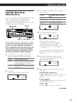 Preview for 29 page of Sony MDS-S39 Operating Instructions Manual