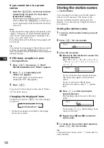 Preview for 10 page of Sony MDX-62 Operating Instructions Manual