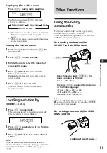 Preview for 11 page of Sony MDX-62 Operating Instructions Manual