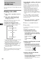 Preview for 14 page of Sony MDX-62 Operating Instructions Manual