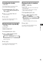 Preview for 15 page of Sony MDX-62 Operating Instructions Manual