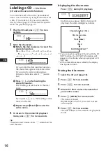 Preview for 16 page of Sony MDX-62 Operating Instructions Manual