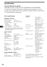 Preview for 20 page of Sony MDX-62 Operating Instructions Manual