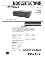 Preview for 1 page of Sony MDX-C7970 Service Manual