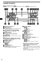 Preview for 4 page of Sony MDX-CA680 Operating Instructions Manual