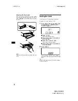 Preview for 8 page of Sony MDX-CA680X Operating Instructions Manual