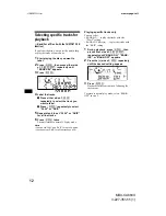 Preview for 12 page of Sony MDX-CA680X Operating Instructions Manual