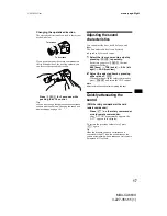 Preview for 17 page of Sony MDX-CA680X Operating Instructions Manual