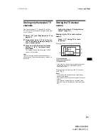 Preview for 21 page of Sony MDX-CA680X Operating Instructions Manual