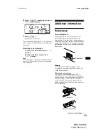 Preview for 23 page of Sony MDX-CA680X Operating Instructions Manual