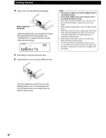 Preview for 8 page of Sony MegaStorage CDP-CX355 Operating Instructions Manual