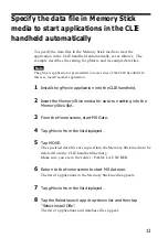 Preview for 13 page of Sony Memory Stick Autorun v1.3 Operating Instructions Manual