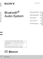 Sony MEX-BT3000 Operating Instructions Manual preview